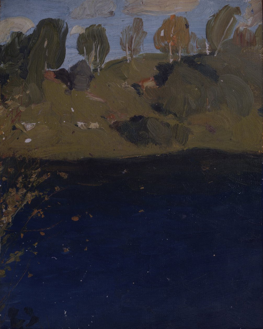 No lago. Outono, década de 1890 de Isaak Ilyich Levitan