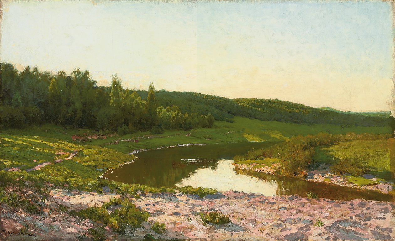 Pela beira da água, de Isaak Ilyich Levitan
