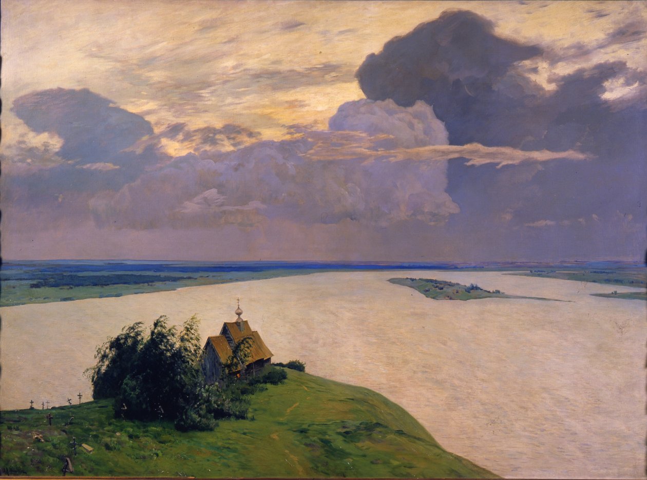 Sobre a Paz Eterna, 1894 de Isaak Ilyich Levitan