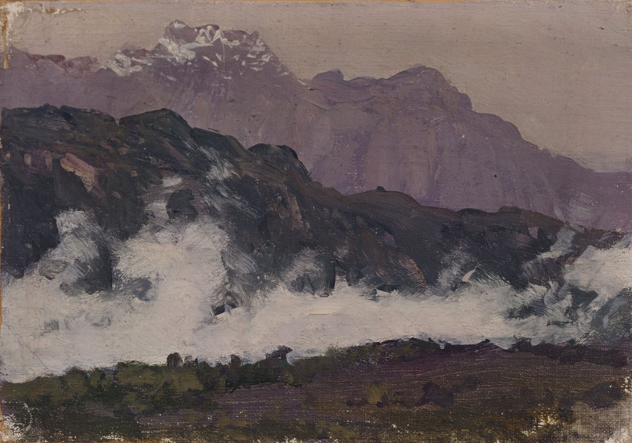Os Alpes, 1897 de Isaak Ilyich Levitan