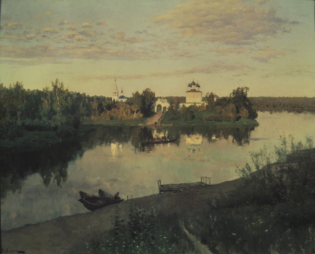 O toque da noite, 1892 de Isaak Ilyich Levitan
