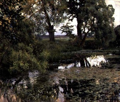 O Lago Sobrecrescido de Isaak Ilyich Levitan