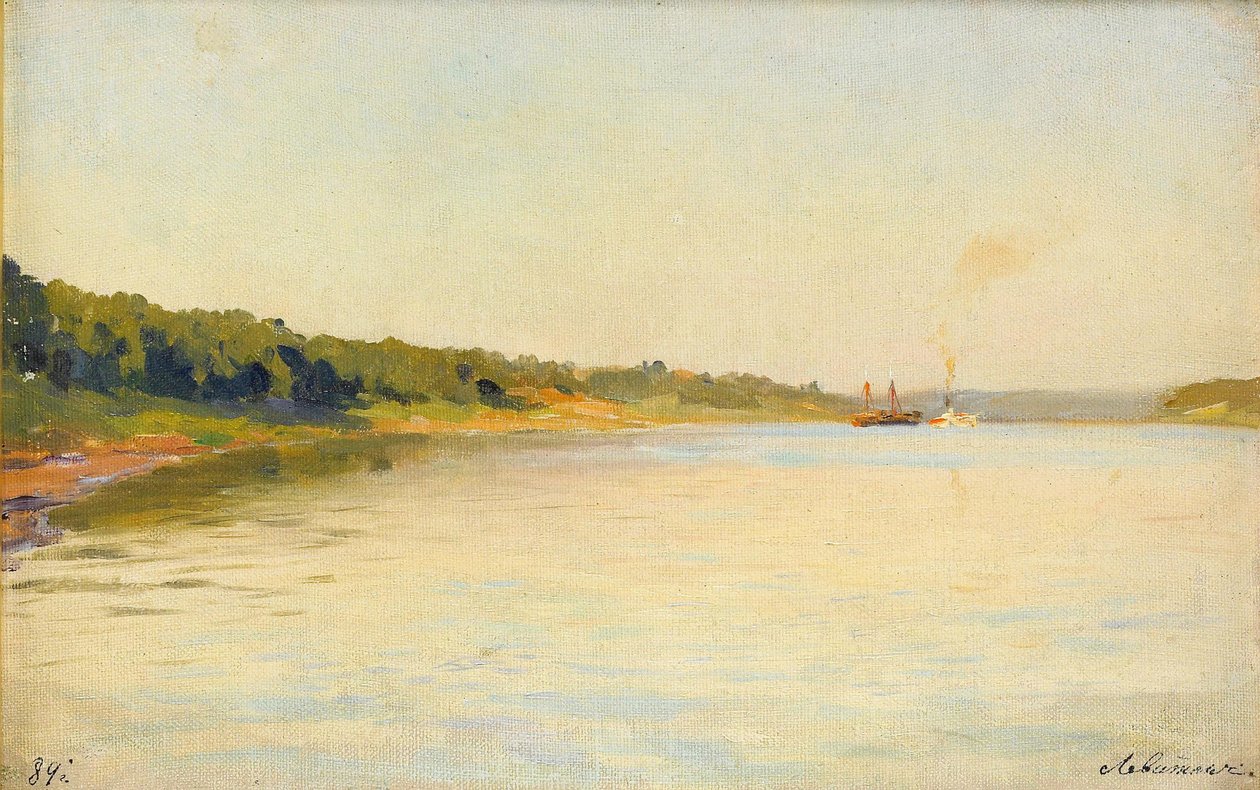 Margem do rio Volga, 1889 de Isaak Ilyich Levitan
