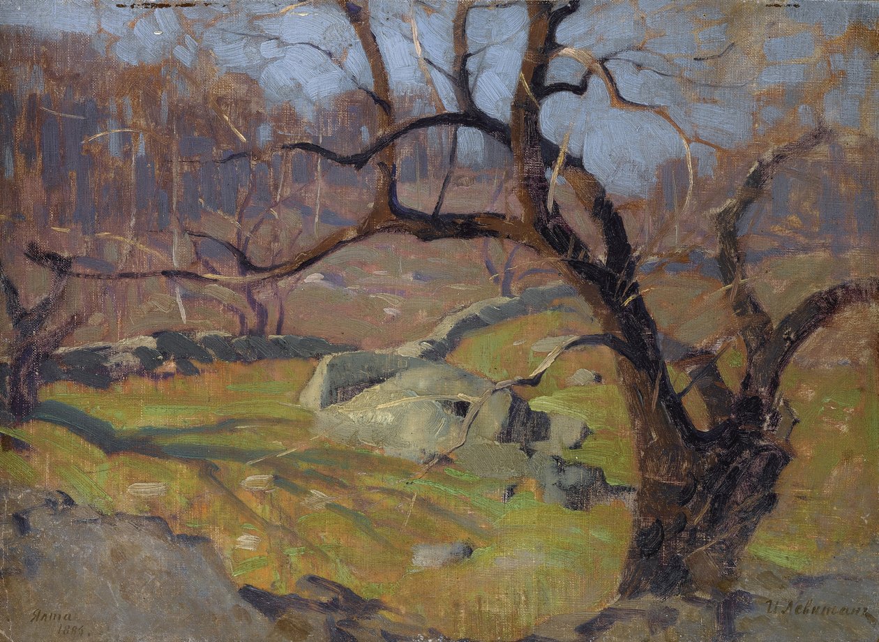 Vista perto de Yalta, 1886 de Isaak Ilyich Levitan