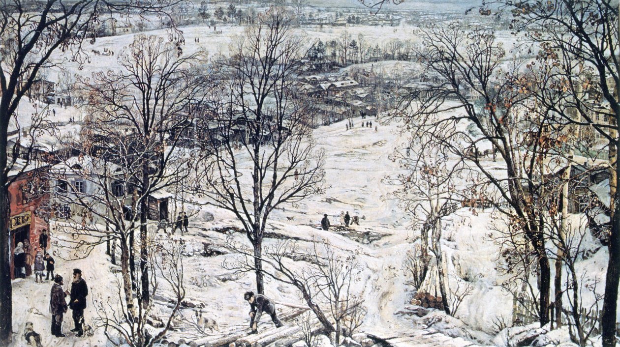 O Campo no Inverno de Isaak Israilevich Brodsky