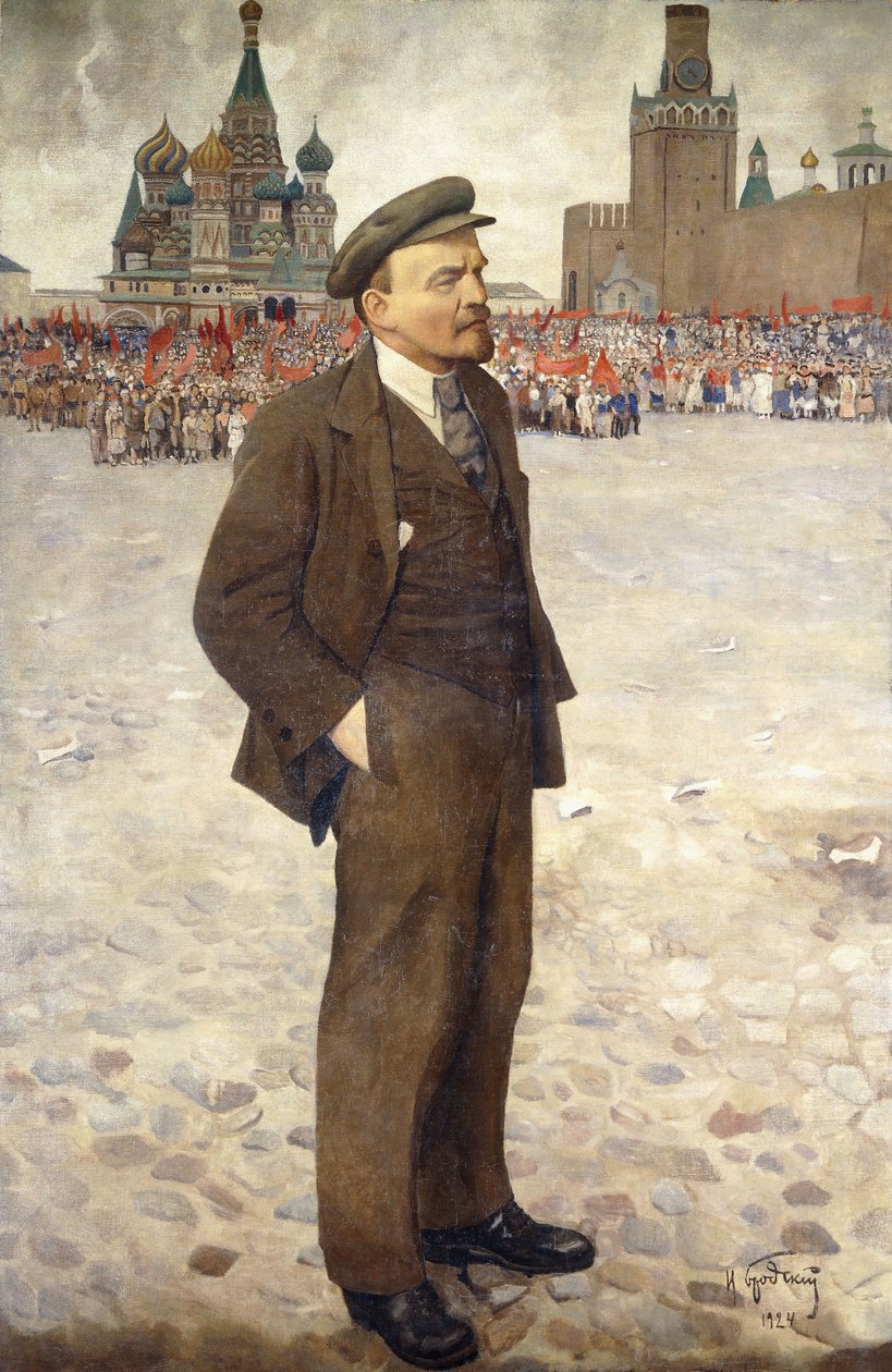 Lenin na Praça Vermelha de Isaak Israilevich Brodsky