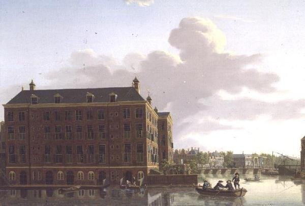 Uma vista de Amsterdã, 1779 de Isaac Ouwater