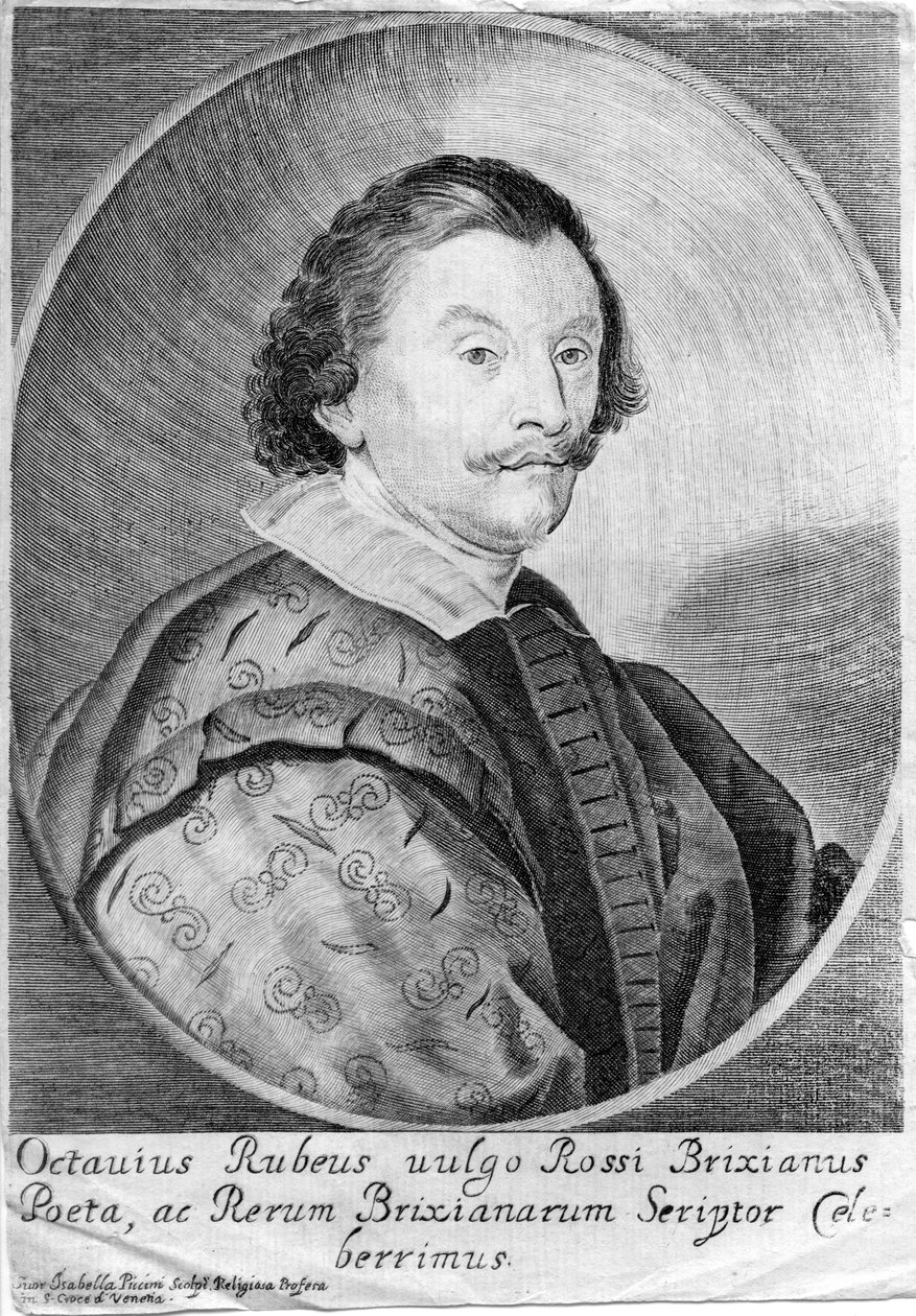 retrato gravado de Isabella Piccini