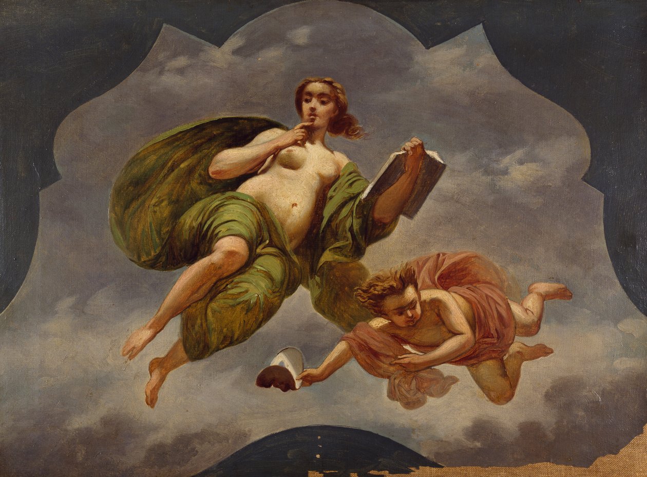 Comédia, de Isacco Gioacchino Levi (1818-1908), esboço de Isacco Gioacchino Levi