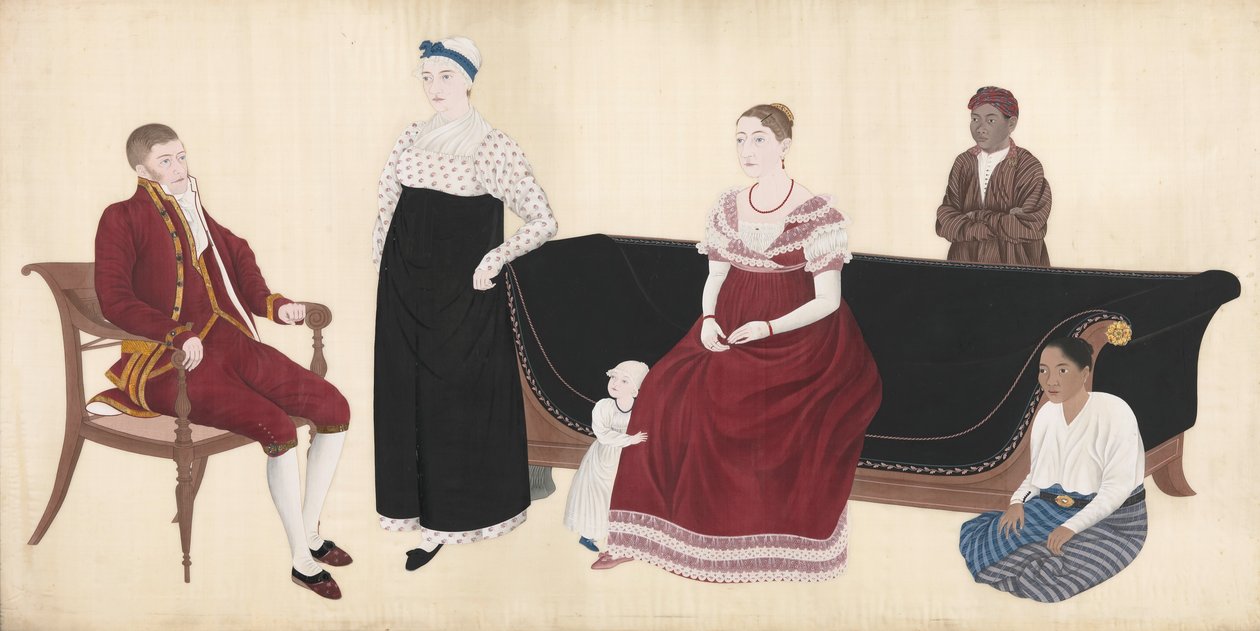 Retrato da Família Cock Blomhoff de Ishizaki Yūshi