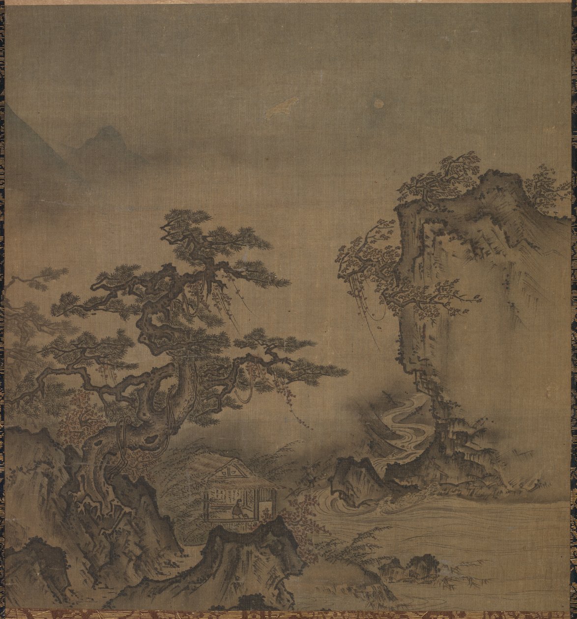 Paisagem, segunda metade de 1400. de Isho Tokugan