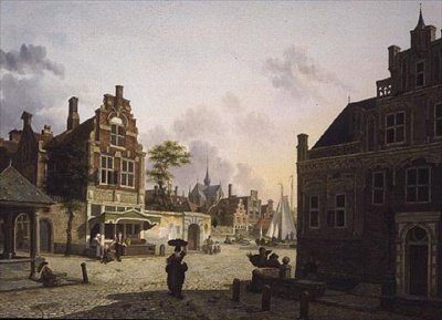 Vista de uma cidade de Isidor Verheyden