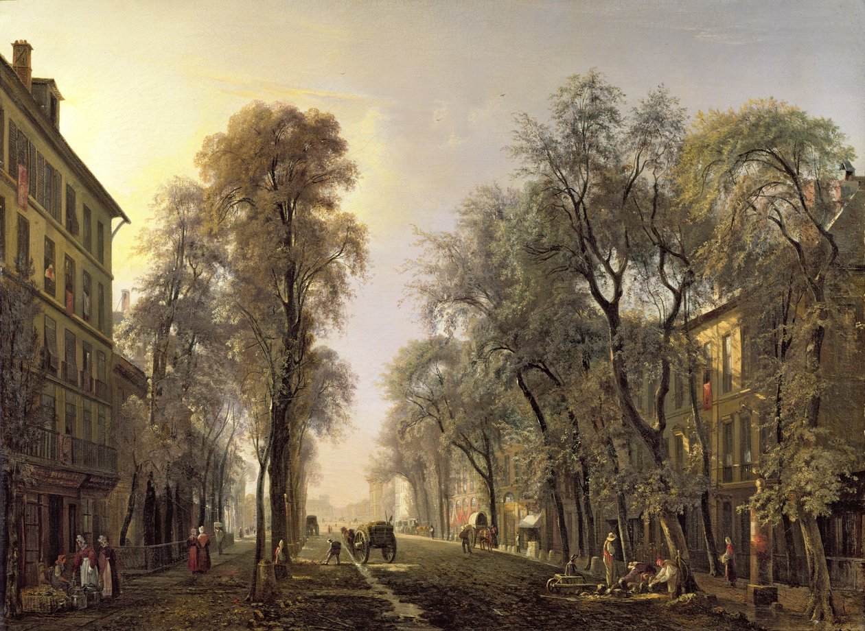 Boulevard Poissonniere em 1834 de Isidore Dagnan