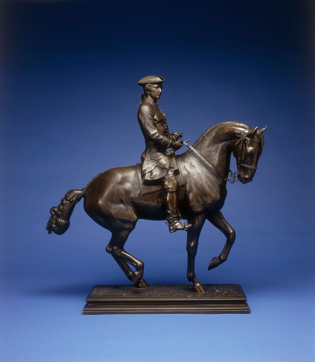 Grupo equestre de um caçador Luís XV, c.1896 de Isidore Jules Bonheur