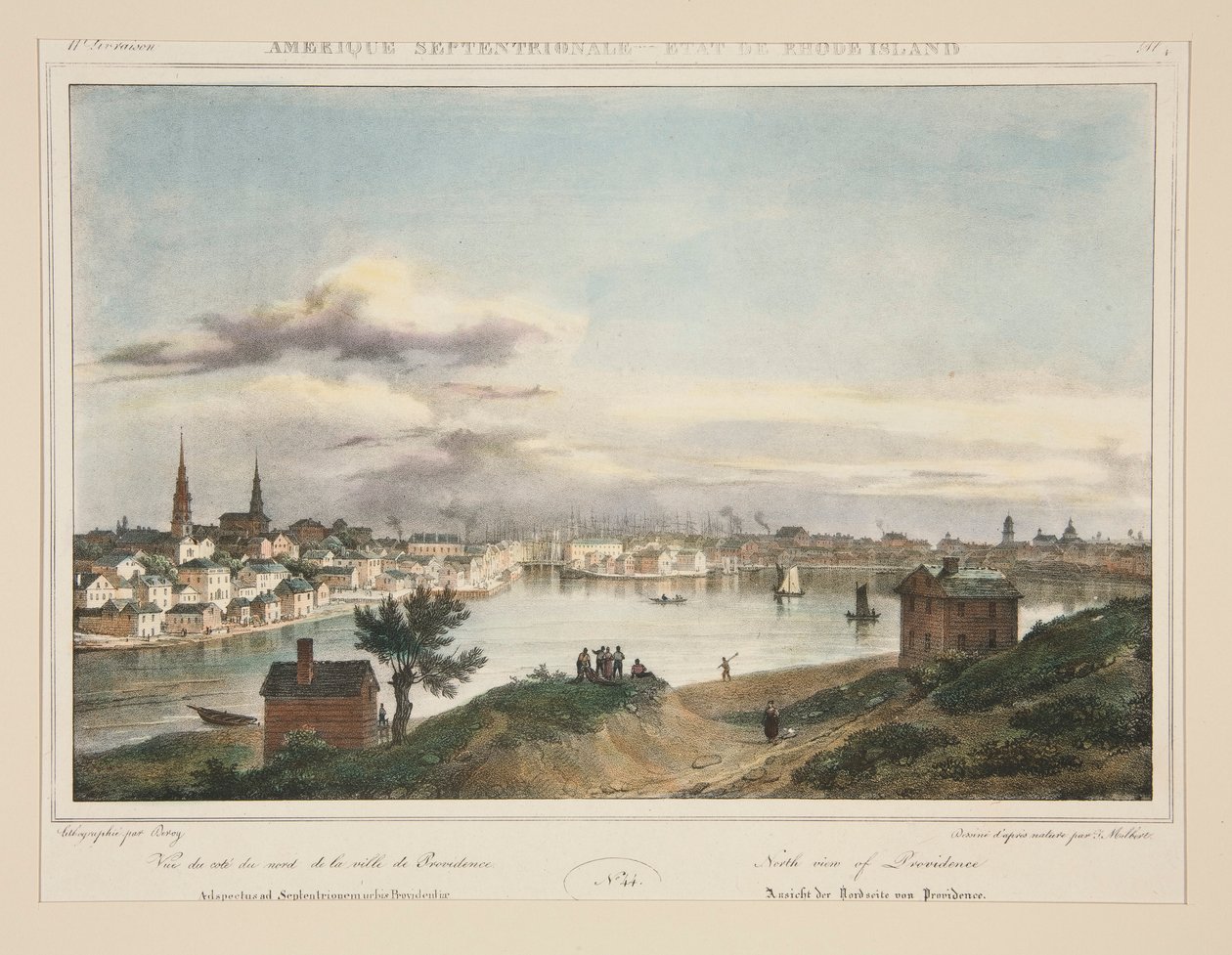 América do Norte - Estado de Rhode Island. Nº 44, pl. 4 de Isidore Laurent Deroy