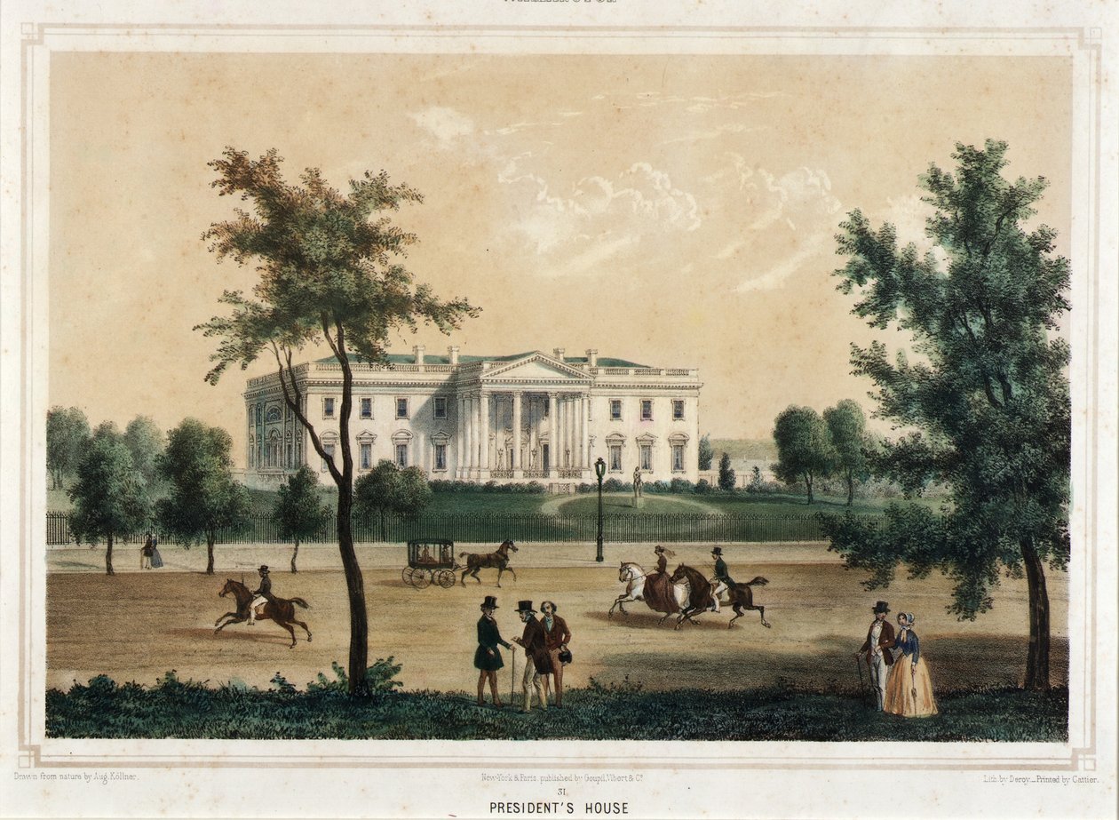 Washington--Casa do Presidente de Isidore Laurent Deroy