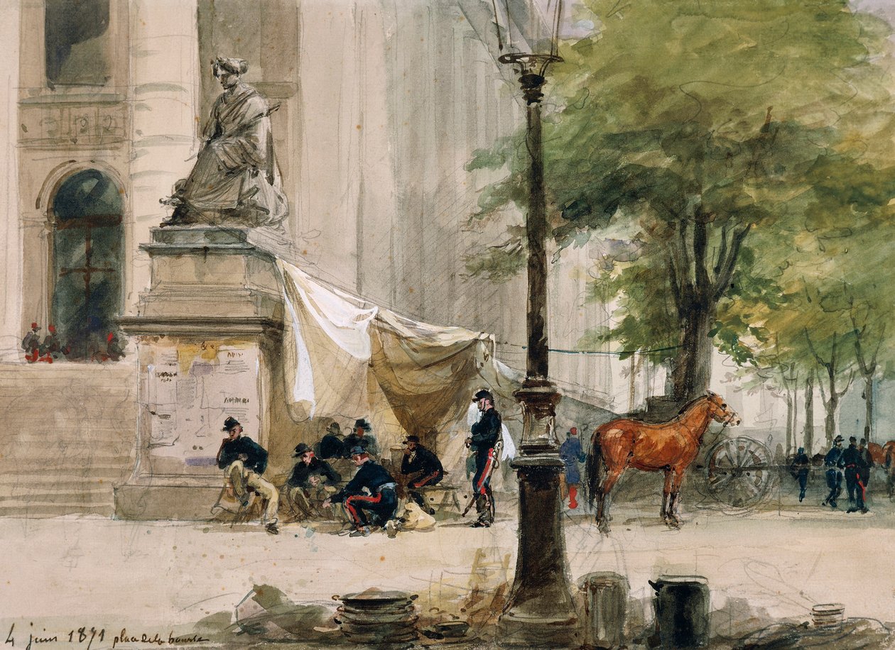 Acampamento na Place de la Boure, 4 de junho de Isidore Pils