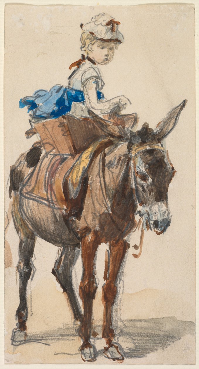 Garota em um burro de Isidore Pils