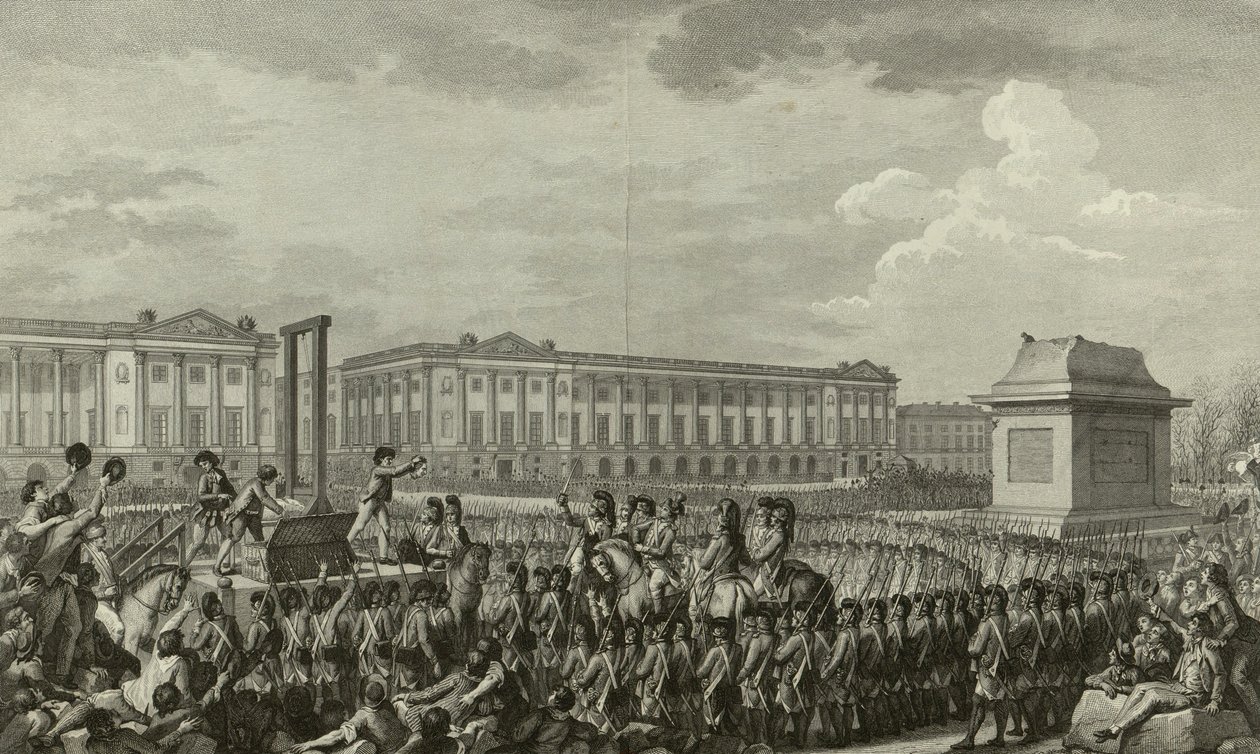 Execução de Luís XVI de Isidore Stanislas Helman