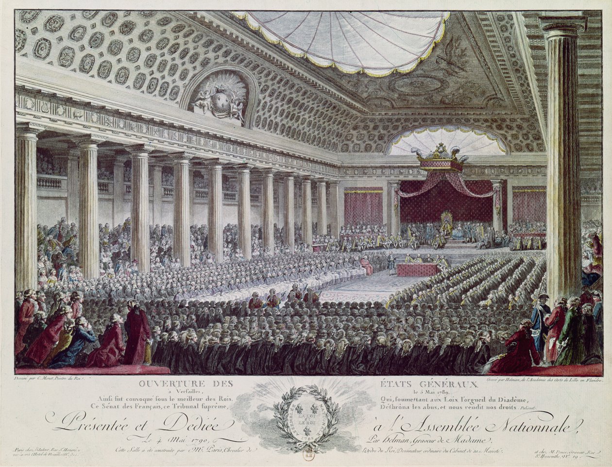 Abertura dos Estados Gerais em Versalhes, 5 de maio de 1789 de Isidore Stanislas Helman