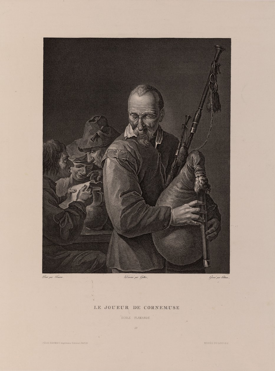 The Bagpiper de Isidore Stanislas Helman