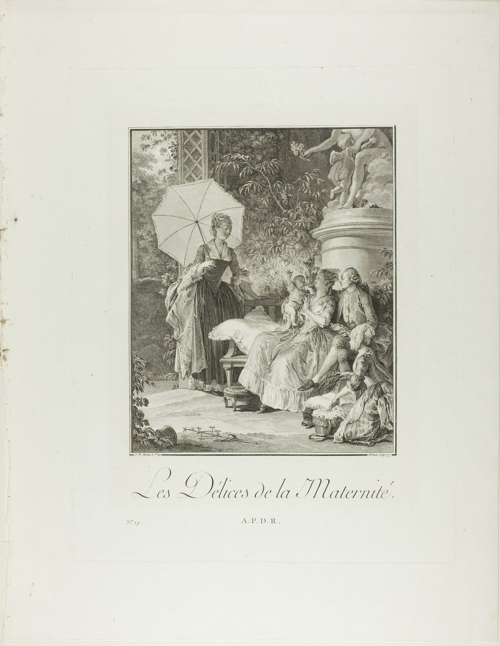 As delícias da maternidade, de Monument du Costume Physique et Moral de la fin du Dix-huitième siècle de Isidore Stanislas Helman