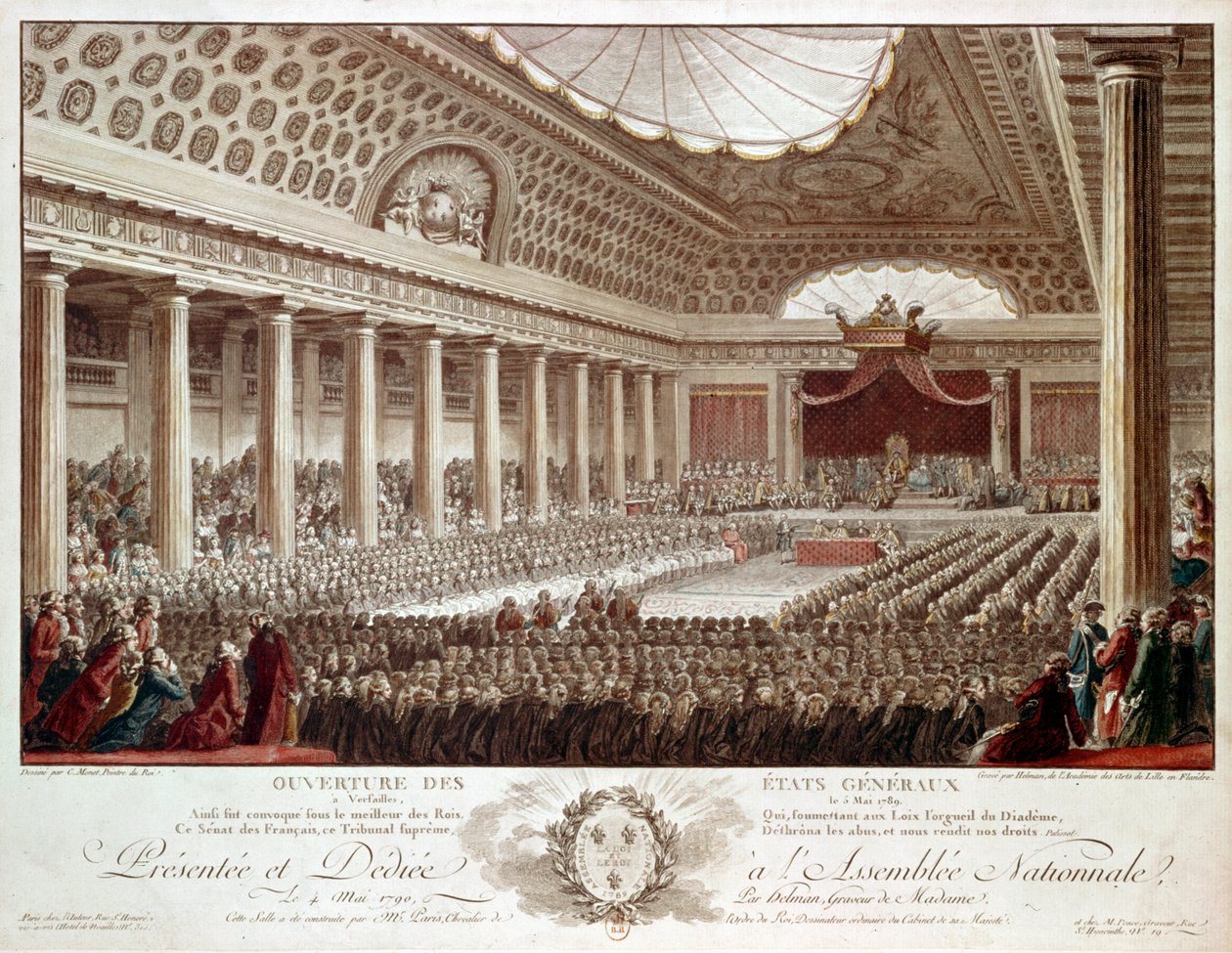 A abertura dos Estados Gerais em Versalhes ... de Isidore Stanislas Helman
