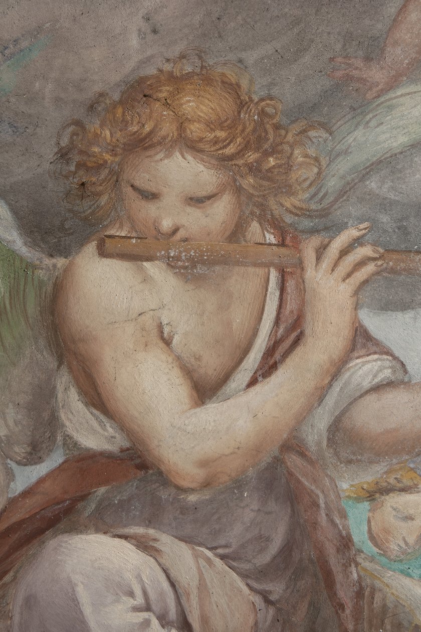 Anjo tocando flauta, 1623-34 de Isidoro Bianchi