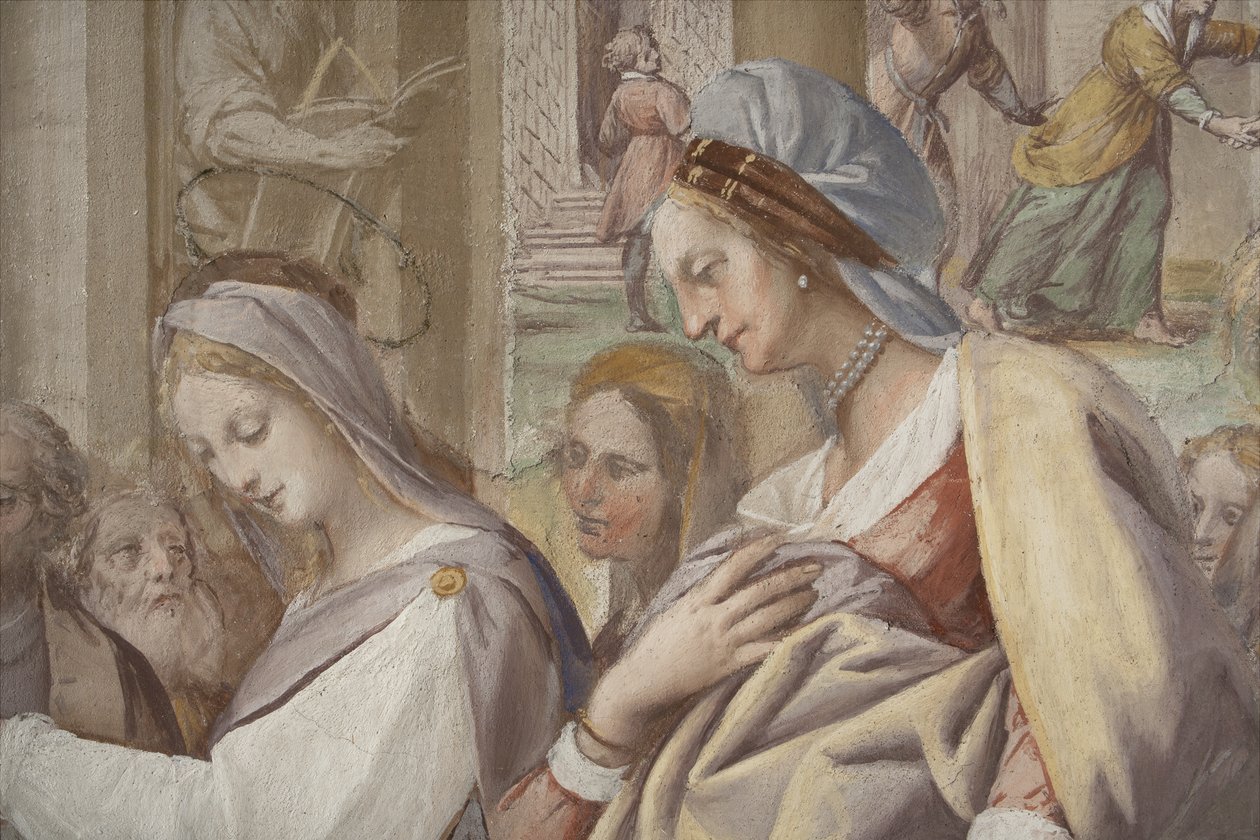 Detalhe do casamento da Virgem Maria, 1634 de Isidoro Bianchi