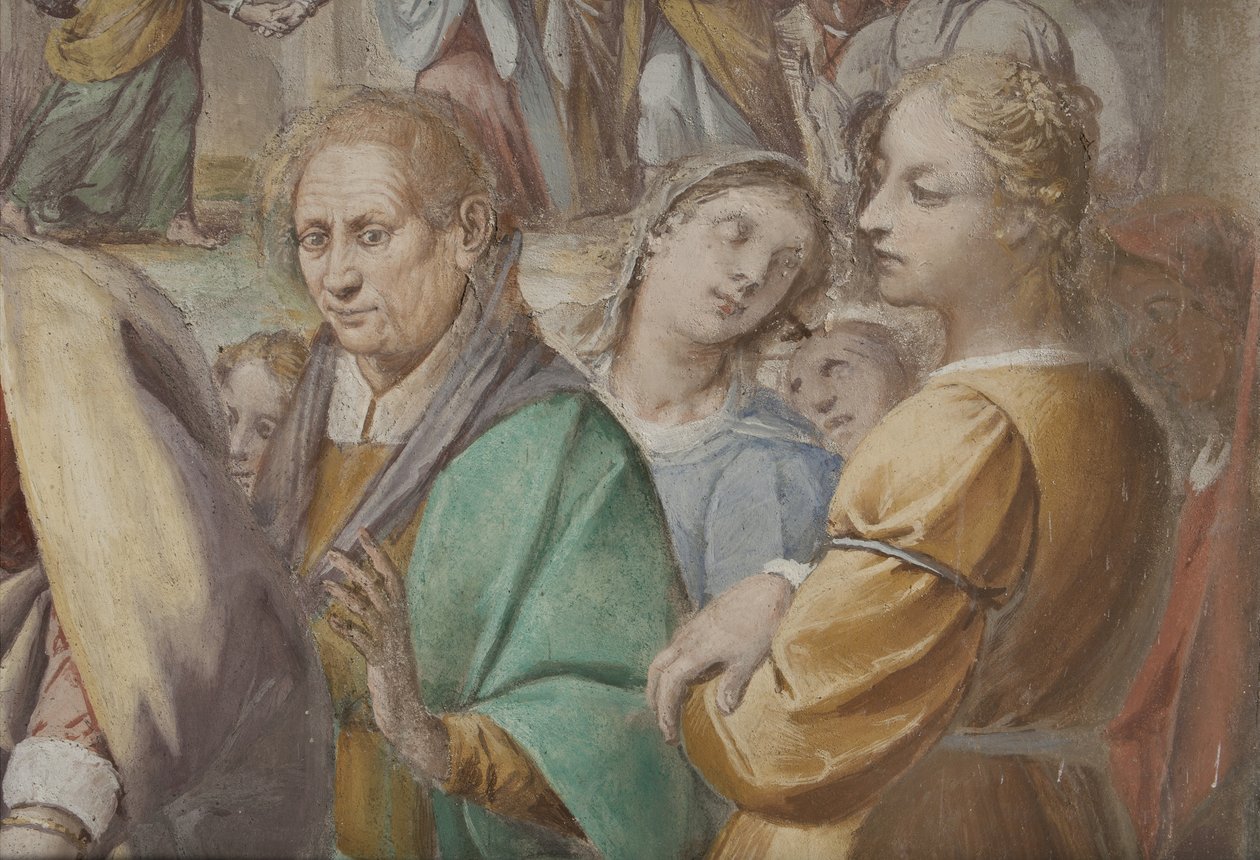 Detalhe do casamento da Virgem Maria, 1634 de Isidoro Bianchi