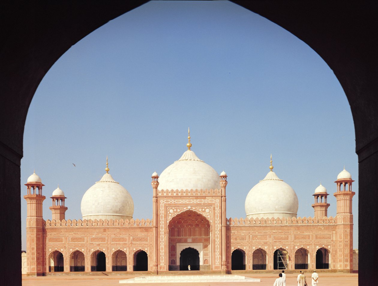 A Mesquita Badshahi, construída em 1673-74 de Islamic School