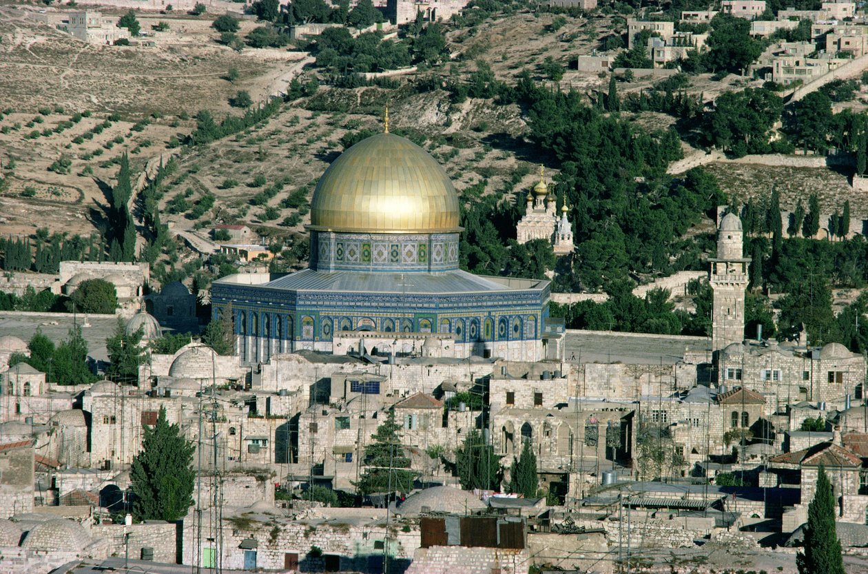 A cúpula da rocha, construído AD 692 de Islamic School