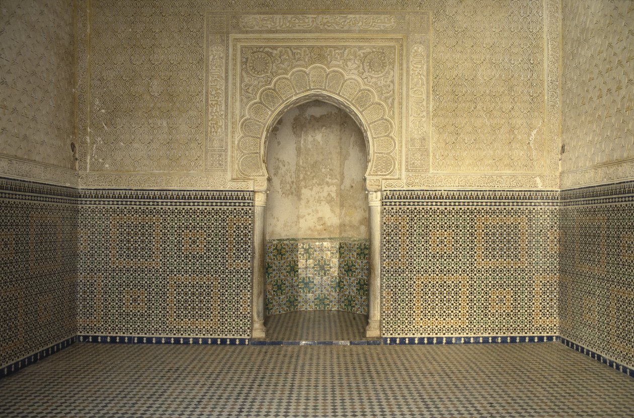 Madrasa de Sidi Bou Medine, sala de oração de Islamic School