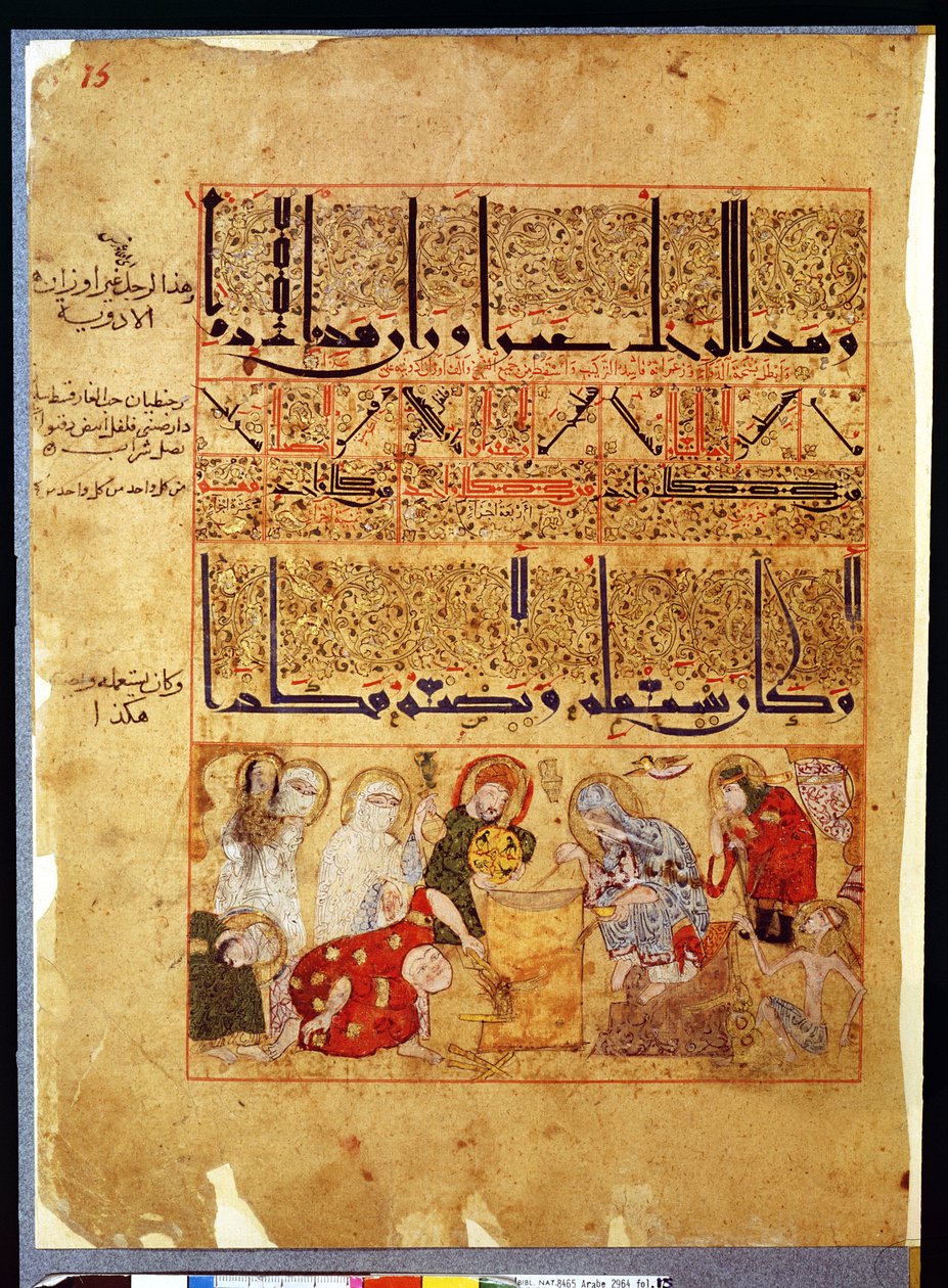 Arabe 2964 fol.15 do Tratado de Theriac depois de Galien, 1217 de Islamic School