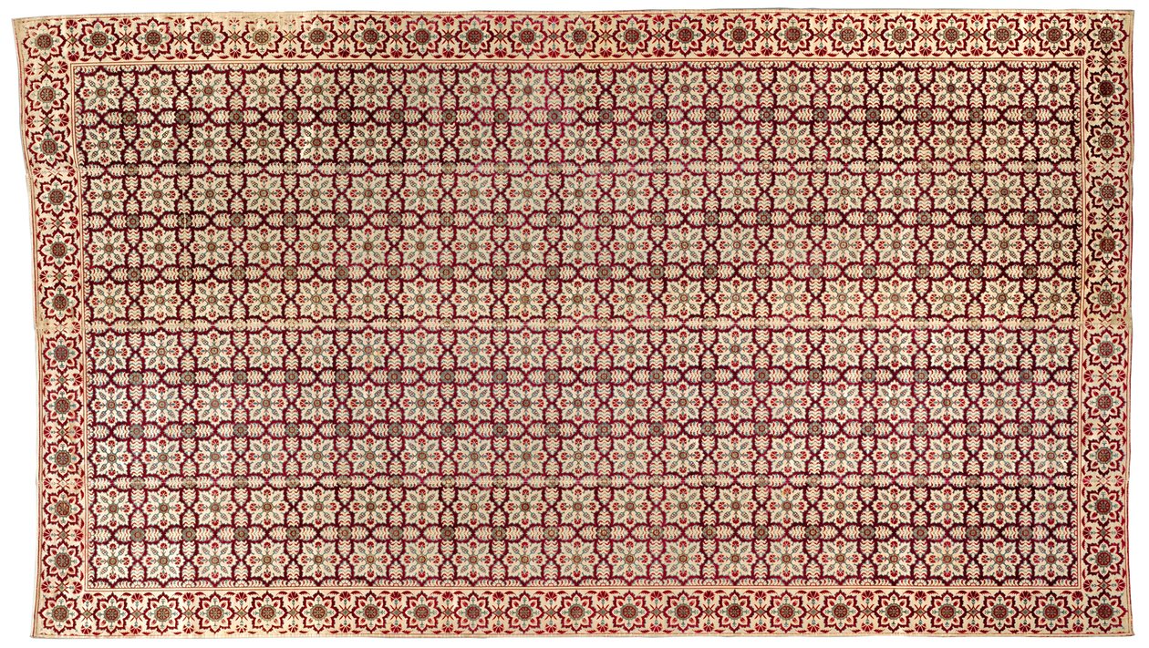 Revestimento de piso de verão, c.1650 (veludo e seda com fios de metal) de Islamic School