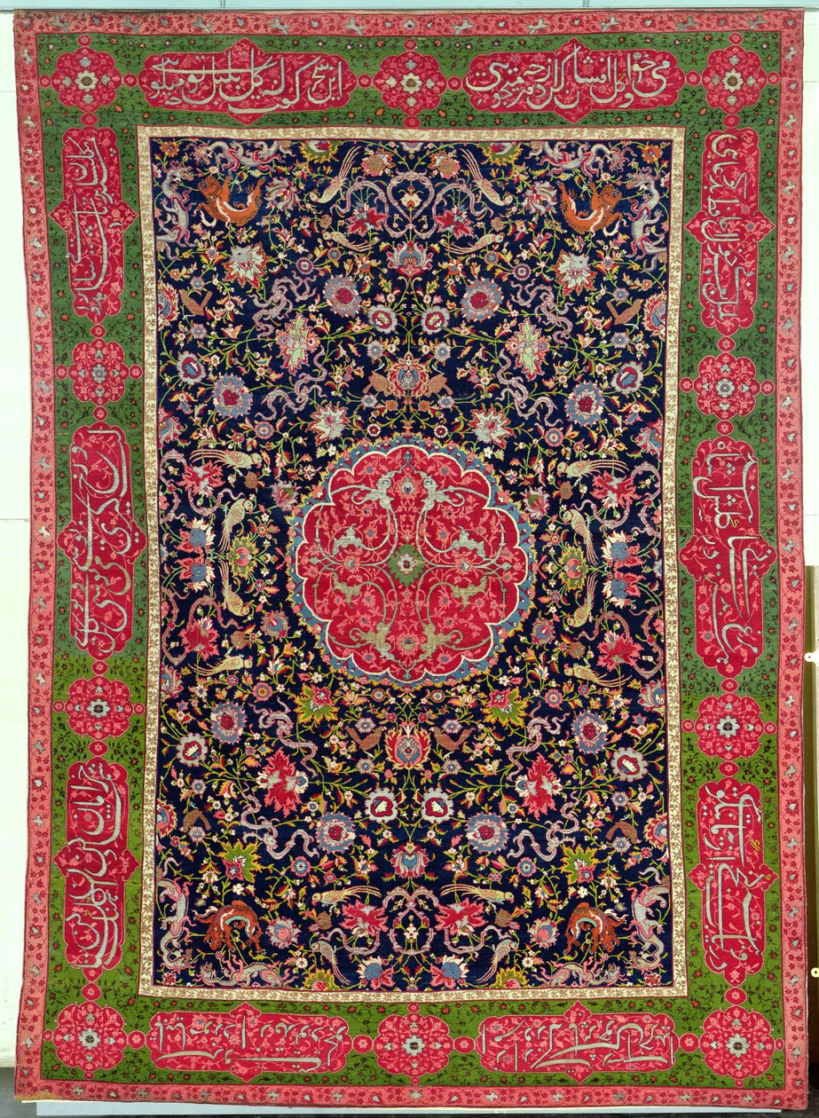 The Salting Carpet, c.1588-98 (seda e lã) de Islamic School