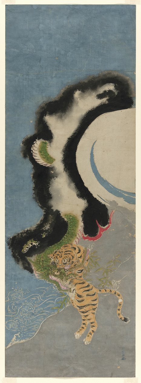 Dragão e tigre de Isoda Koryusai