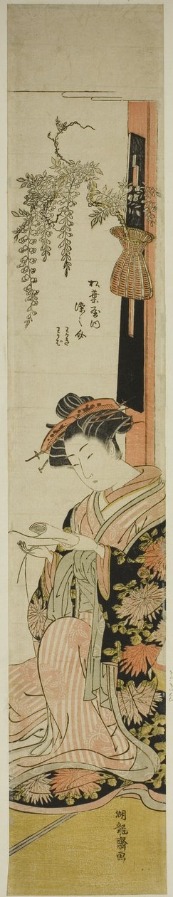 A cortesã Somenosuke do Matsubaya de Isoda Koryusai