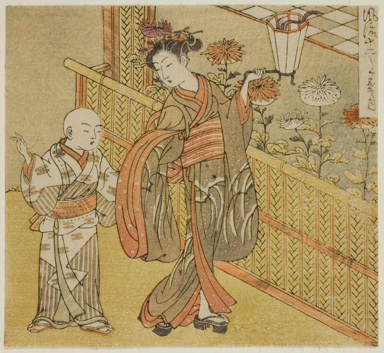 O Nono Mês (Kikuzuki), da série "Fashionable Twelve Months (Furyu juni tsuki)" de Isoda Koryusai