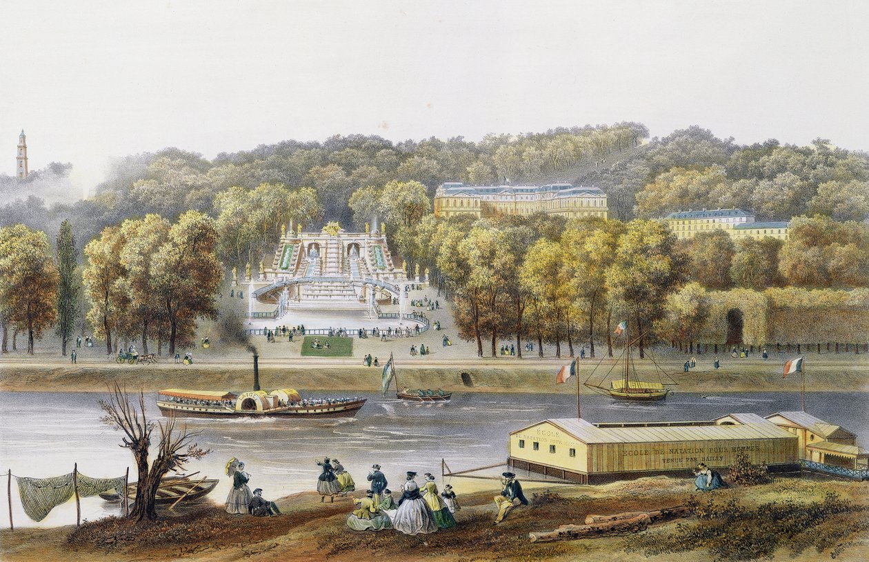 Palácio e Parque de Saint-Cloud de Isodore Laurent Deroy
