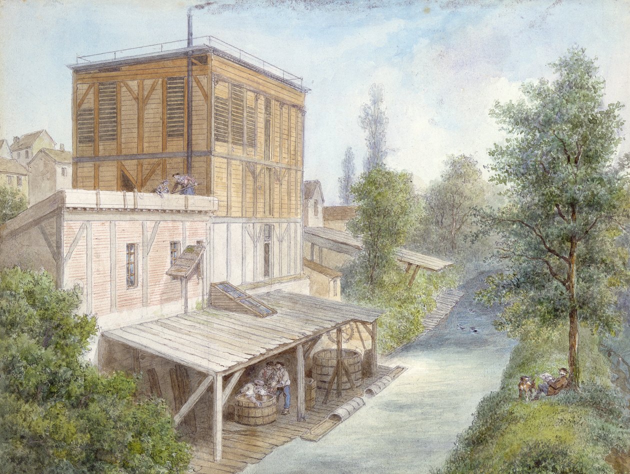 O Bievre em Gentilly, 1865 de Isodore Laurent Deroy