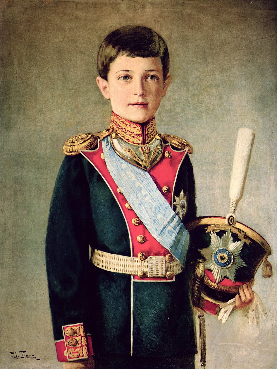 Retrato de Tsarevitch Alexei Nikolaevich; de Israel Abramovich Pass