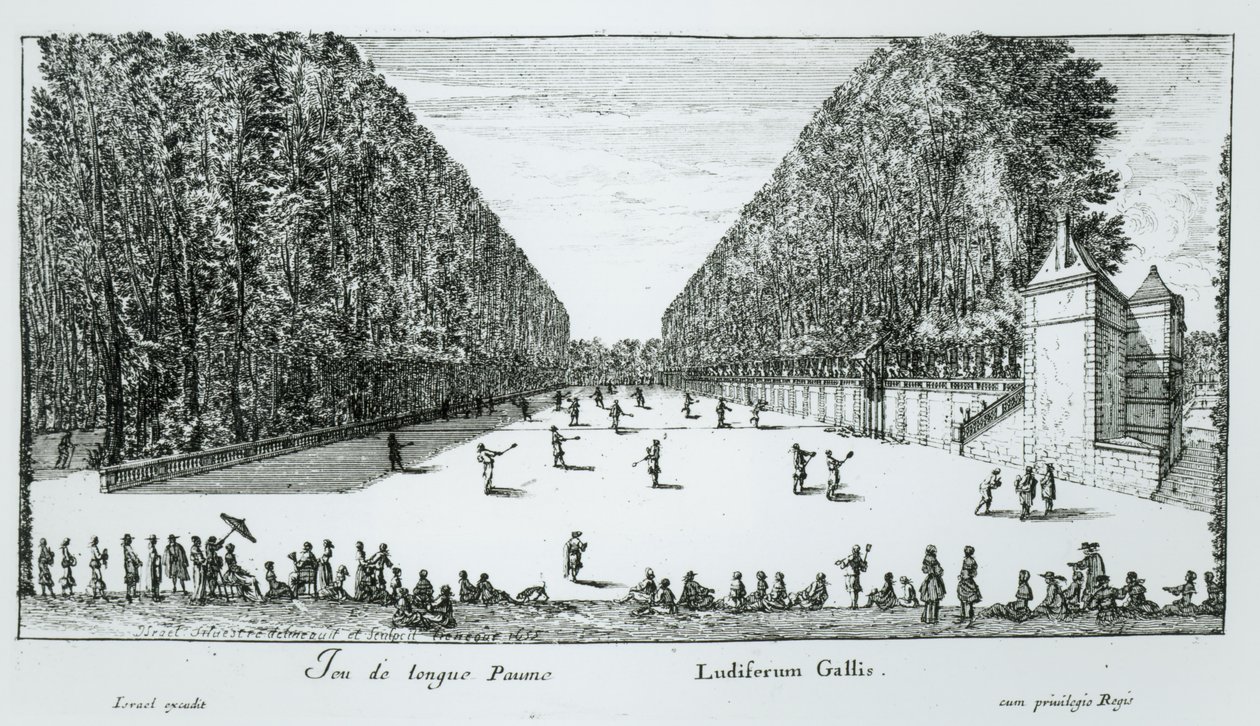 Um jogo de palma longa, 1655 de Israël Silvestre the Younger