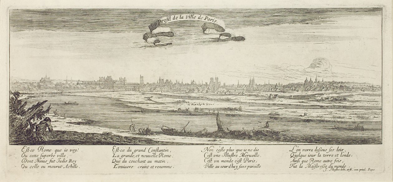 Perfil da cidade de Paris de Israël Silvestre the Younger