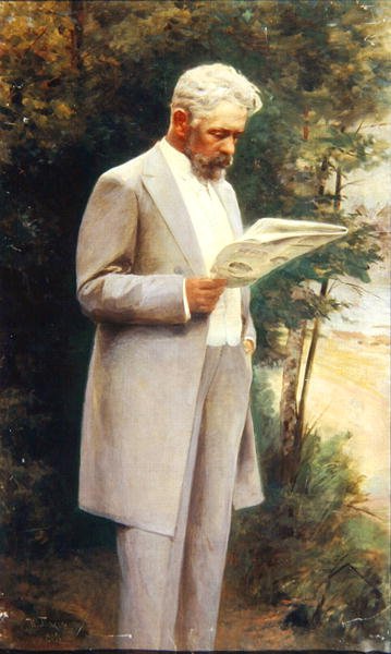 Retrato do autor Nikolay G. Garin (1852-1906) 1905 de Israel Abramovich Pass
