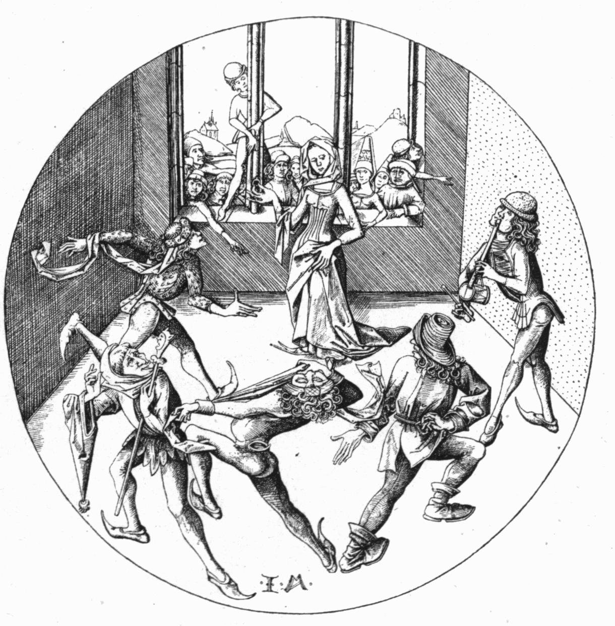 A dança ao redor do ringue de Israhel van Meckenem