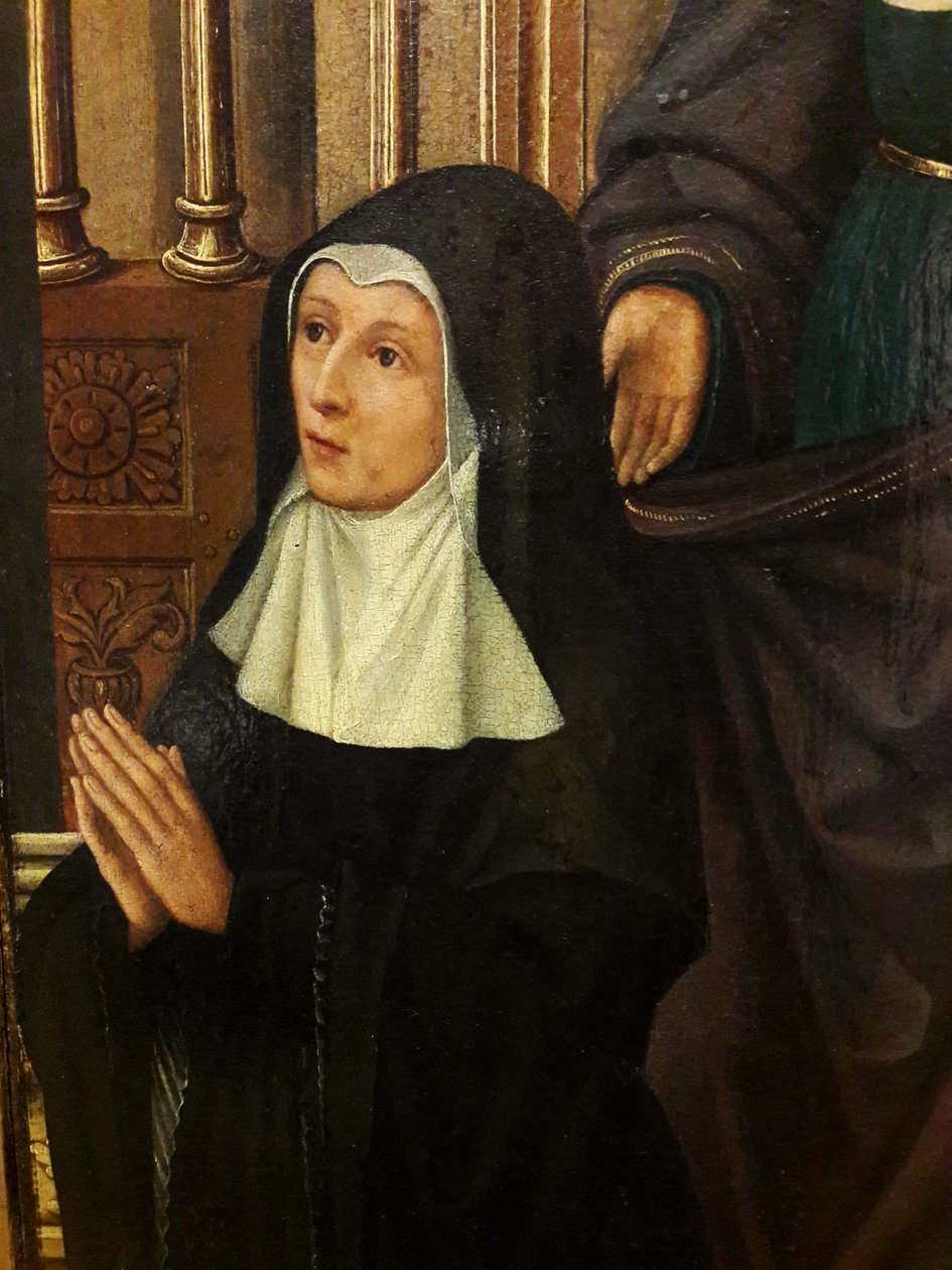 A missa de São Gregório (detalhe) de Israhel van Meckenem