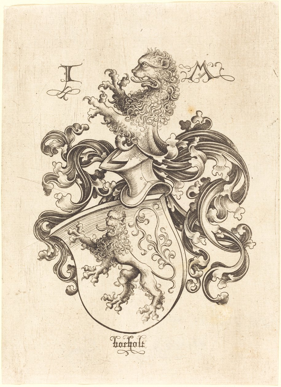 Brasão com Leão de Israhel van Meckenem