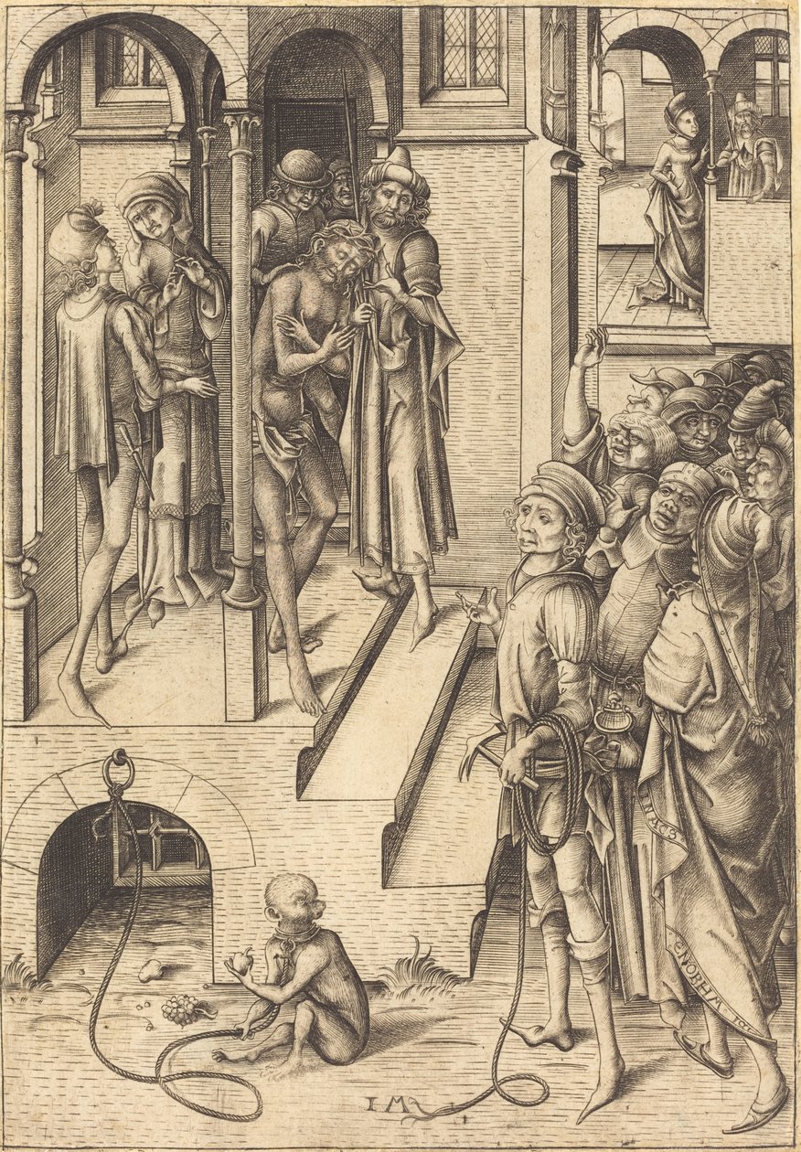 Eis o homem, c. 1480 de Israhel van Meckenem