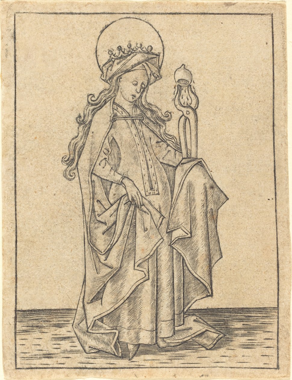 santa ágata de Israhel van Meckenem